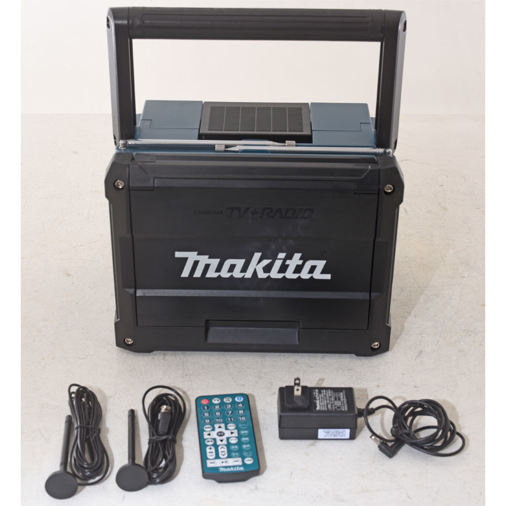 おまけ付き！マキタ充電式ラジオ付テレビ TV100+ツールバッグ　中古美品 マキタ（makita） 充電式ラジオ付テレビ TV100 本体のみ : プロツール テレビ
