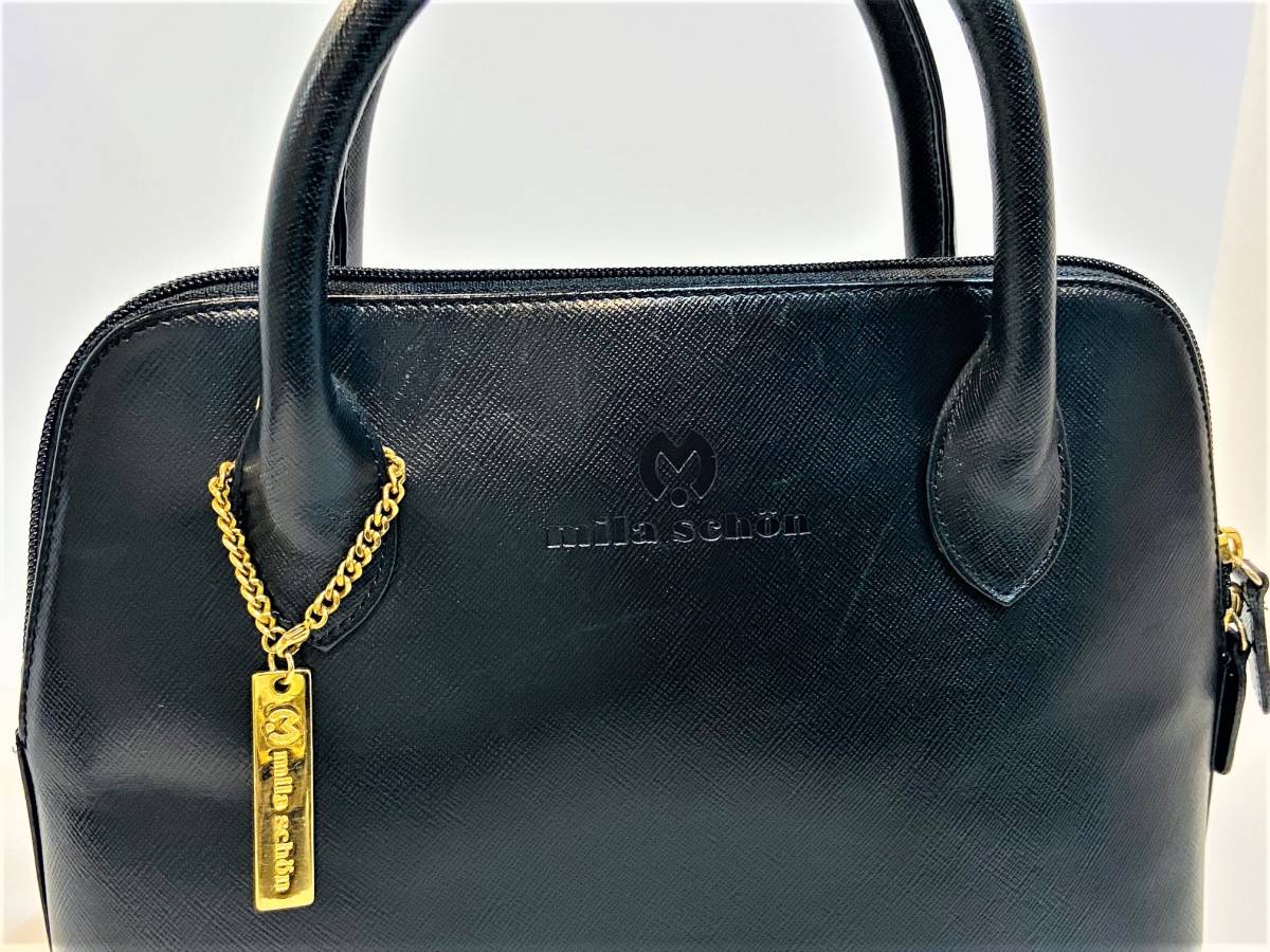 151-A】【mila schon】ミラ・ショーン ブガッティ型ショルダー付  