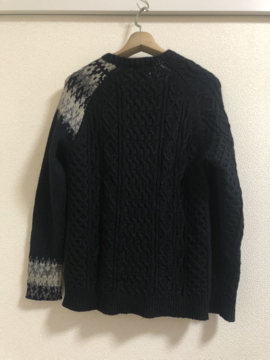 ミハラヤスヒロ miharayasuhiro / ケーブルニット 黒 46size 81523302 
