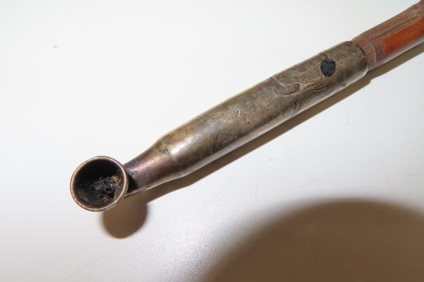 3034/ss/10.11 煙管 銀 煙草入れ キセル 喫煙具 古民具 銀細工 鉄