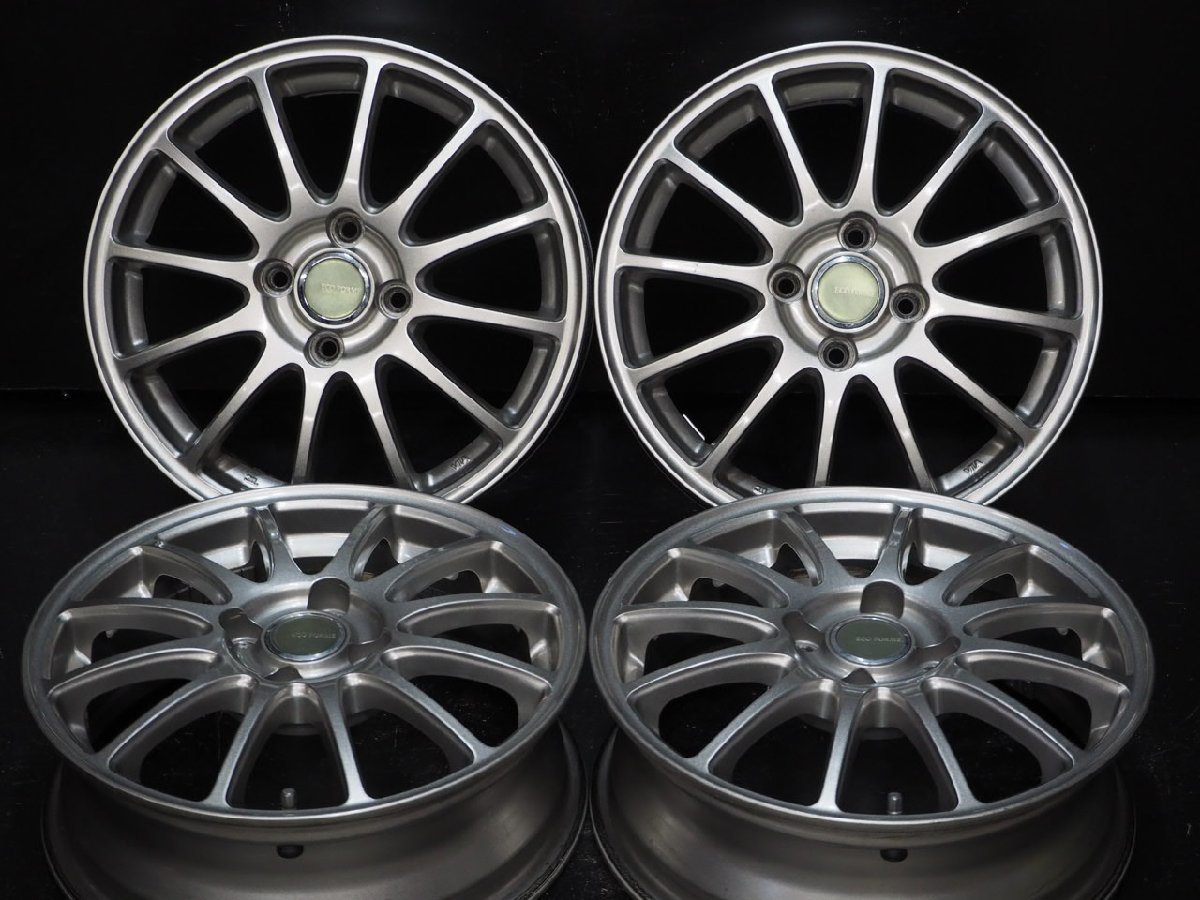 15×5.5J +38 100 4H 4本 】BRIDGESTONE ECO FORME / アクア ヴィッツ