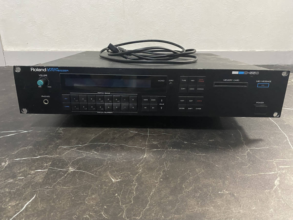 Roland D-550 音源モジュール LINEAR SYNTHESIZER Roland D-550 80's