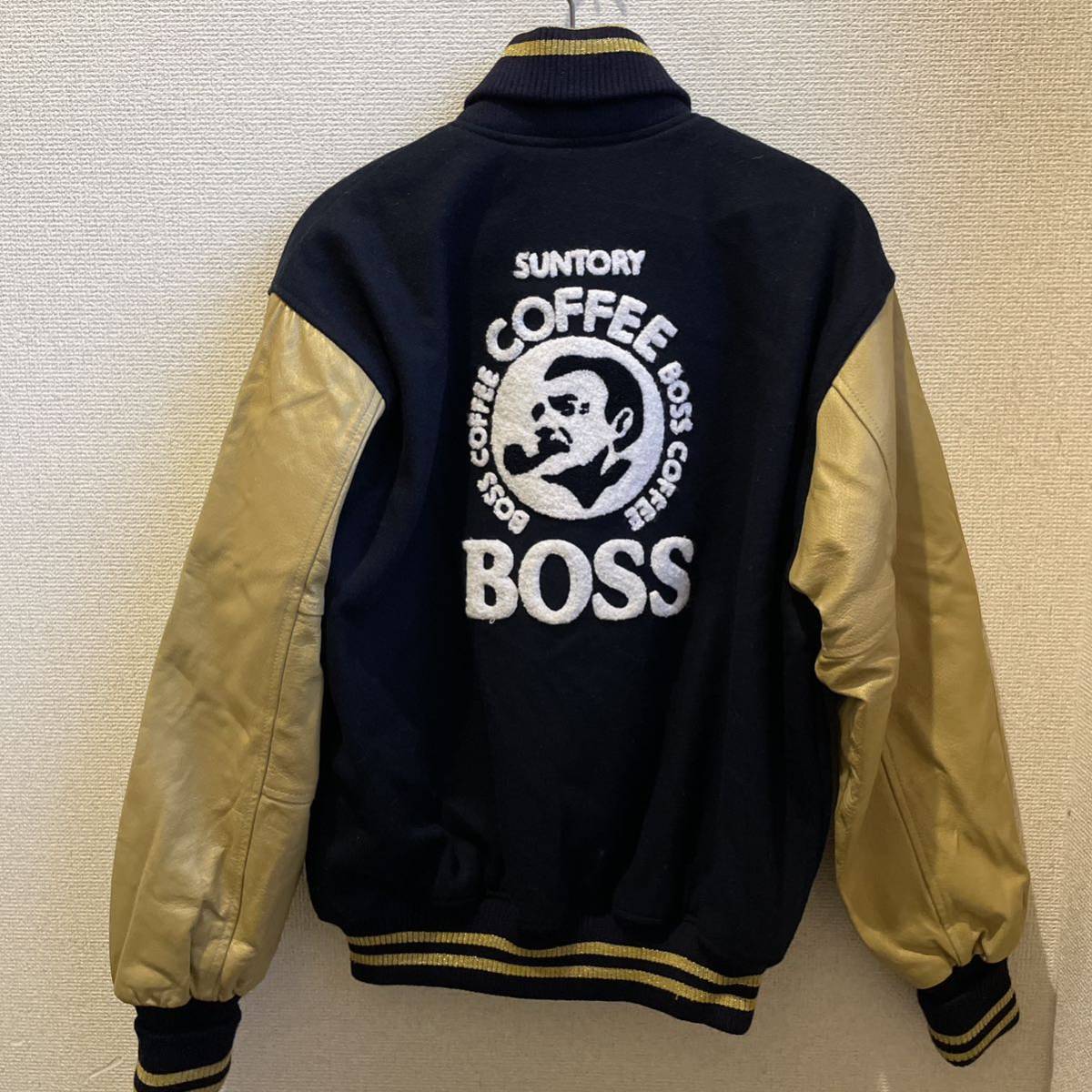 非売品 ボスジャン スタジャン ゴールド サントリー ジャンパー 袖革