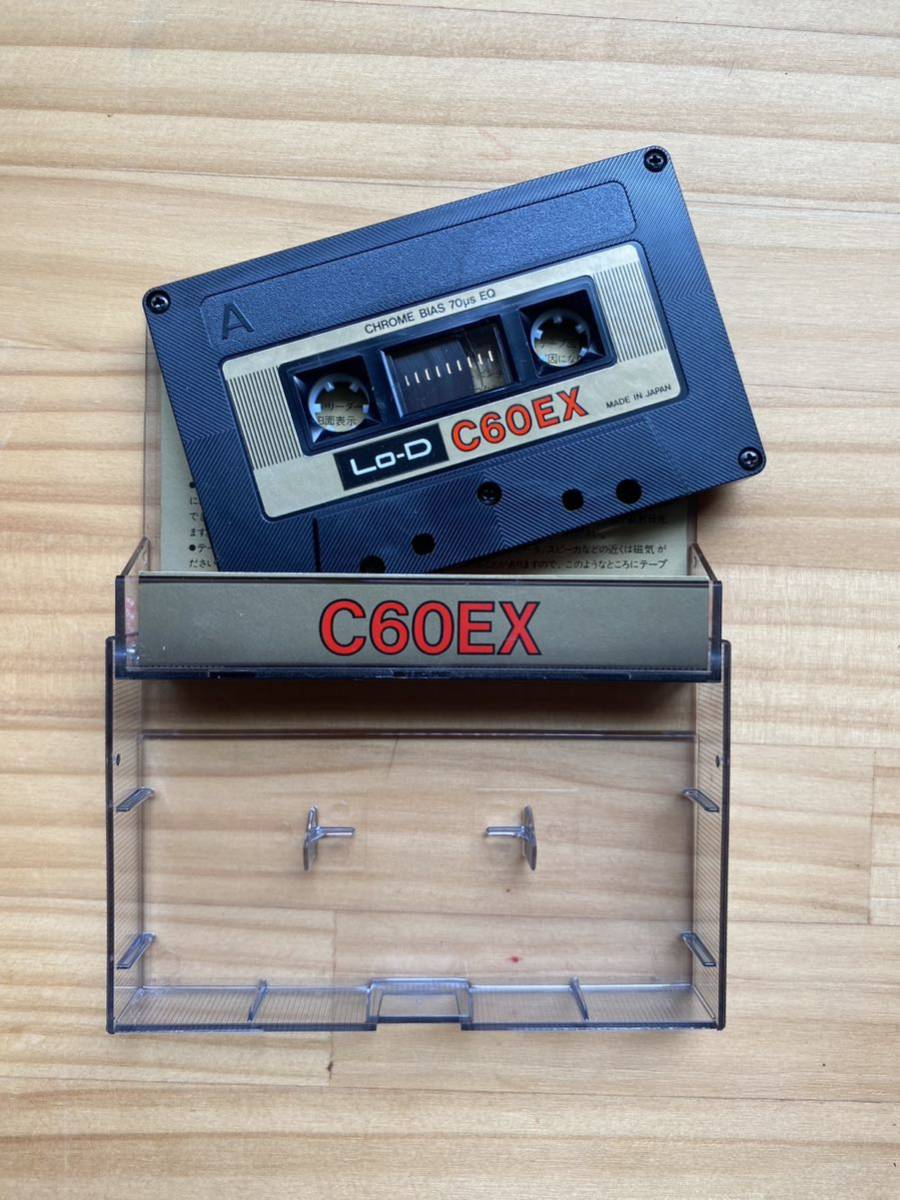 使用済み HITACHI Lo-D C60EX日立 カセットテープ 爪あり(記録媒体