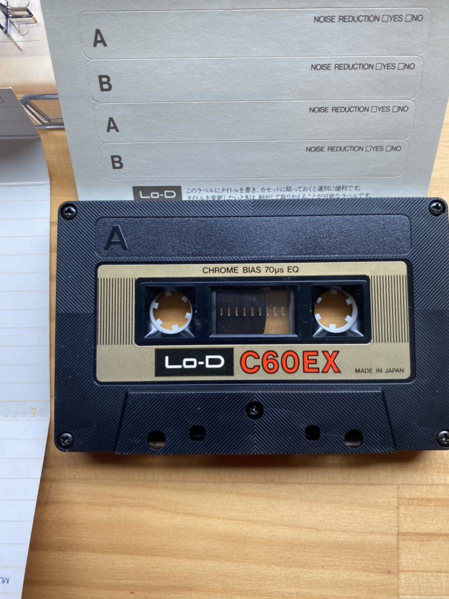 使用済み HITACHI Lo-D C60EX日立 カセットテープ 爪あり(記録媒体