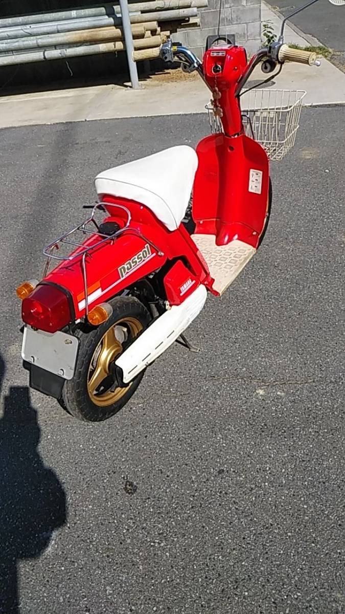 ヤマハパッソル実動赤ミリオン限定車2E9パッソーラ旧車軽整備,書類付き 