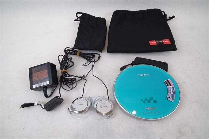 ☆ SONY ソニー D-NE730 ポータブルCDプレイヤー ソフトケース付き 中古 現状品 221007T3270