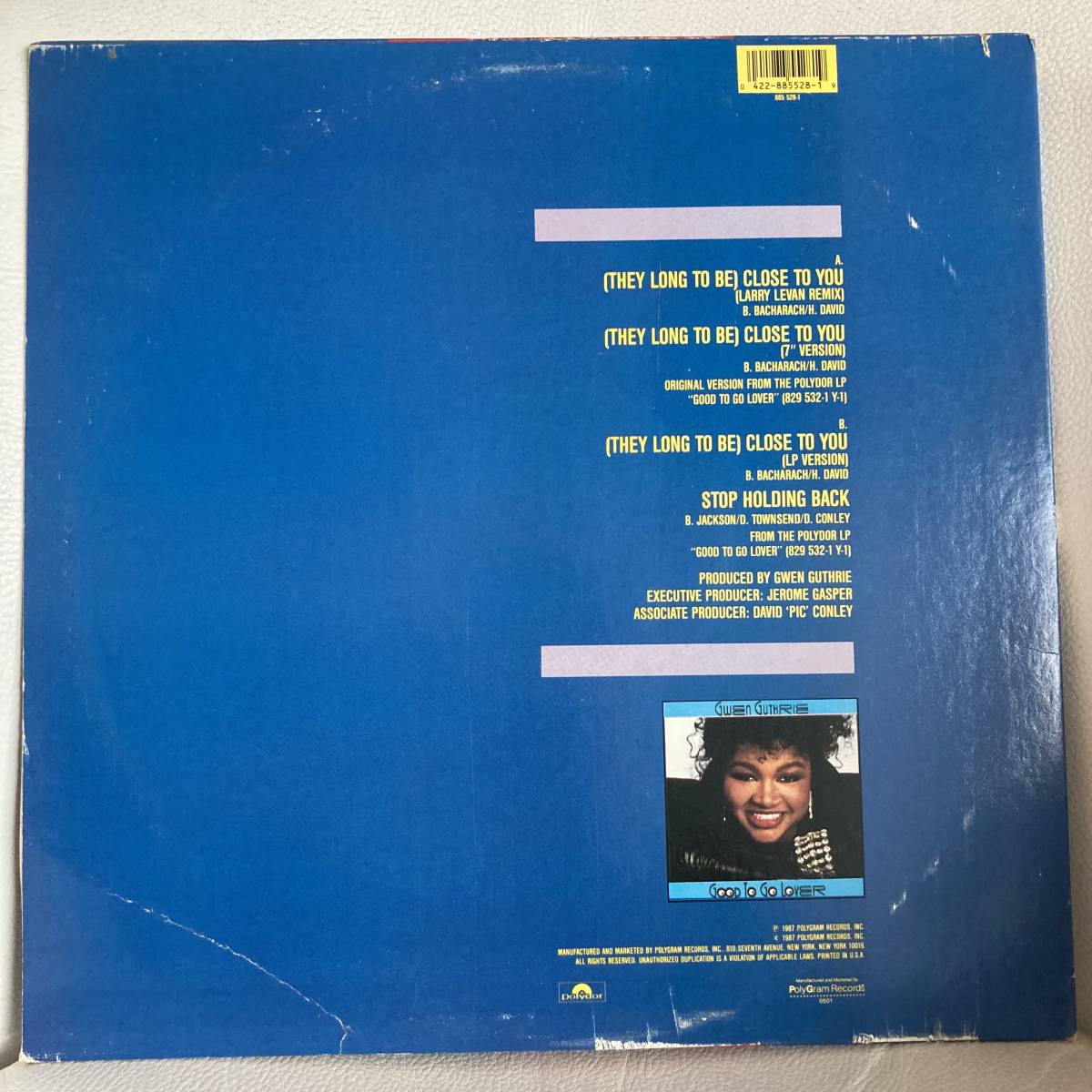 Gwen Guthrie - (They Long To Be) Close To You 12 INCH