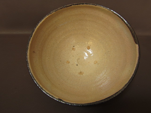 新作，定番人気 某家茶具放出品！唐津茶碗 表千家十三代 即中斎 花押 ☆236