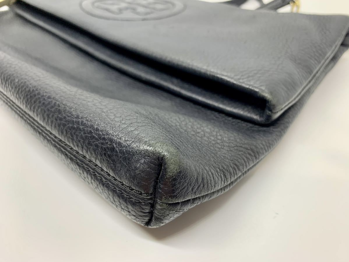 【美品】トリーバーチ　ショルダーバッグ クラッチバッグ　2way レザー　黒 トリーバーチ 黒 レザー チェーン 2WAY クラッチ 美品 【公式通販】
