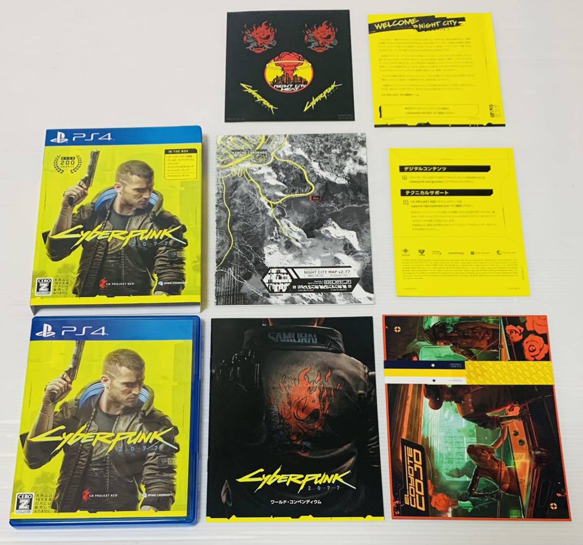 PS4ソフト サイバーパンク 2077 付属品完品 動作良好品 CYBER PUNK 