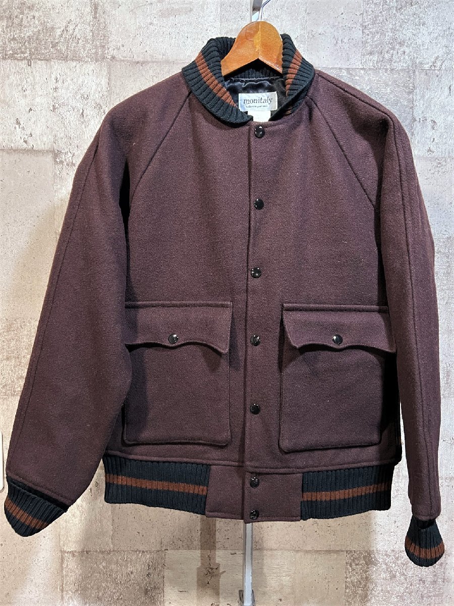 USA製 monitaly メルトン ジャケット L ウール スタジャン 米国製 