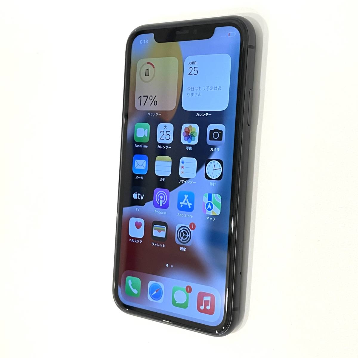 中古美品】国内版SIMフリー iPhone11 256GB ブラック MHDP3J/A