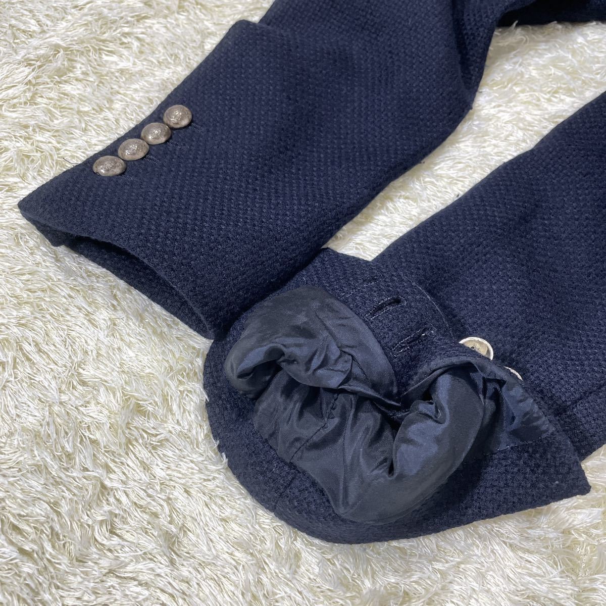 TAGLIATORE Brilla ダブル 紺ブレ アンコン 銀ボタン タリアトーレ ブリッラペルイルグストTAGLIATORE × Brilla メタル