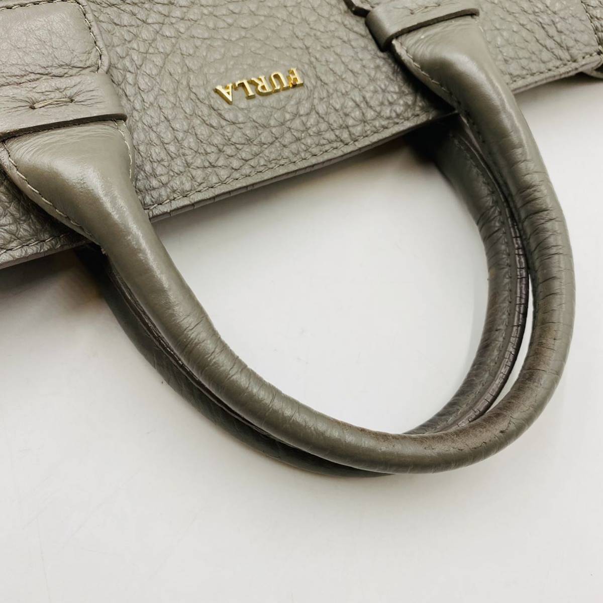 1円 〜【入手困難品】定価12万円 希少色 フルラ FURLA ルーチェ トートバッグ ビジネスバッグ A4 2way グレー レザー メンズ レディース フルラ FURLA 1円 フルラFURLAトートバッグ 1円入手困難10万円 激美品