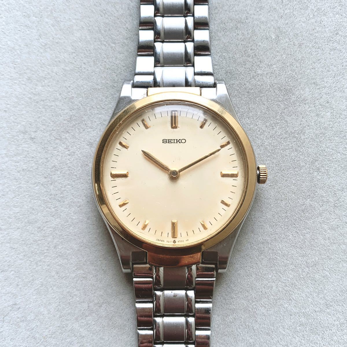 新品電池交換⁄稼働 触れる文字盤 セイコー 腕時計SEIKO 盲人用 