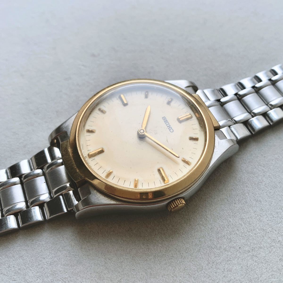 新品電池交換⁄稼働 触れる文字盤 セイコー 腕時計SEIKO 盲人用 