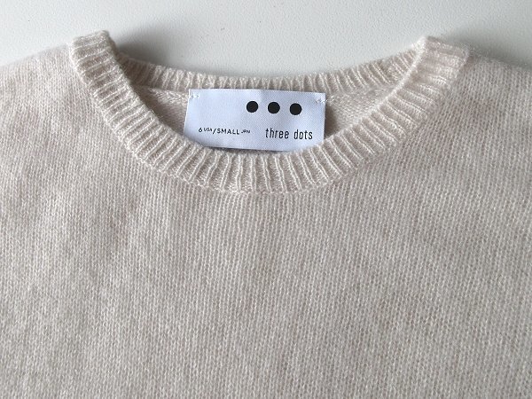 ◇ three dots スリードッツ カシミヤ100％ ニット タートルネック 