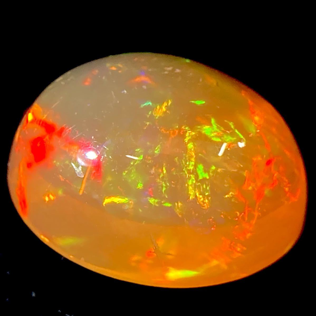 ファイアオパール Fire opal loose 1.743ct stone メキシコ産ファイア