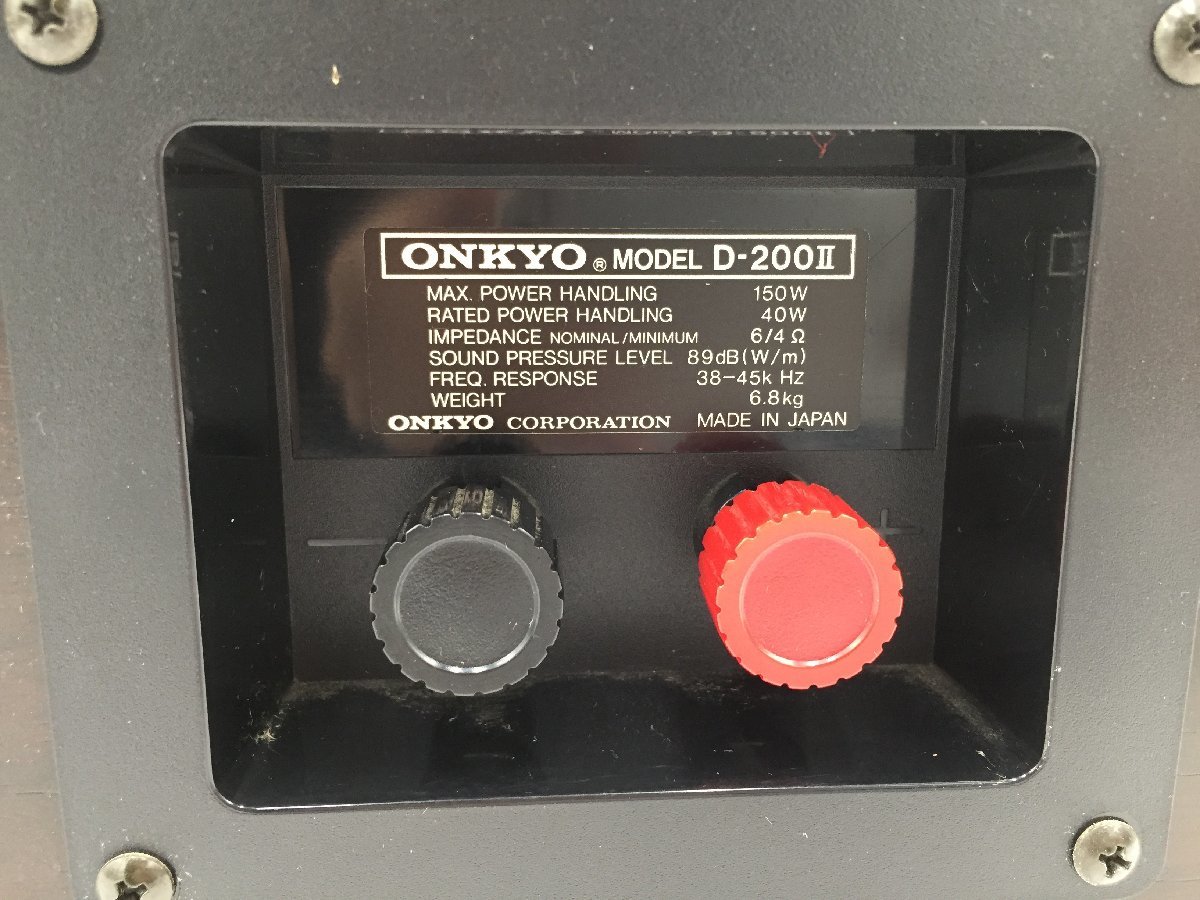 ♪△【ONKYO オンキョー】スピーカー D-200Ⅱ 1028 4 ONKYO D-200II