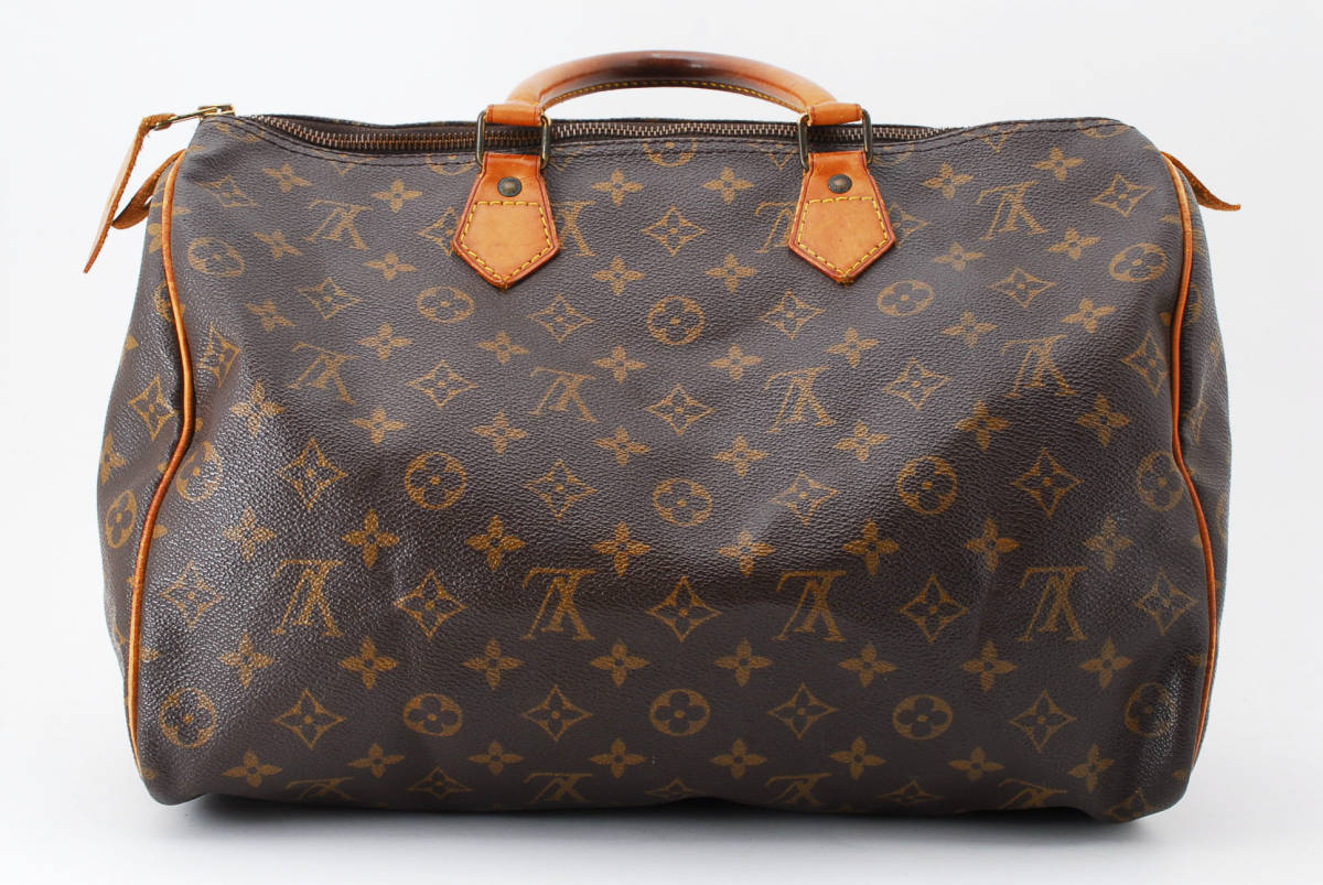 1円〜 美品 LOUIS VUITTON ルイヴィトン モノグラム スピーディ35 
