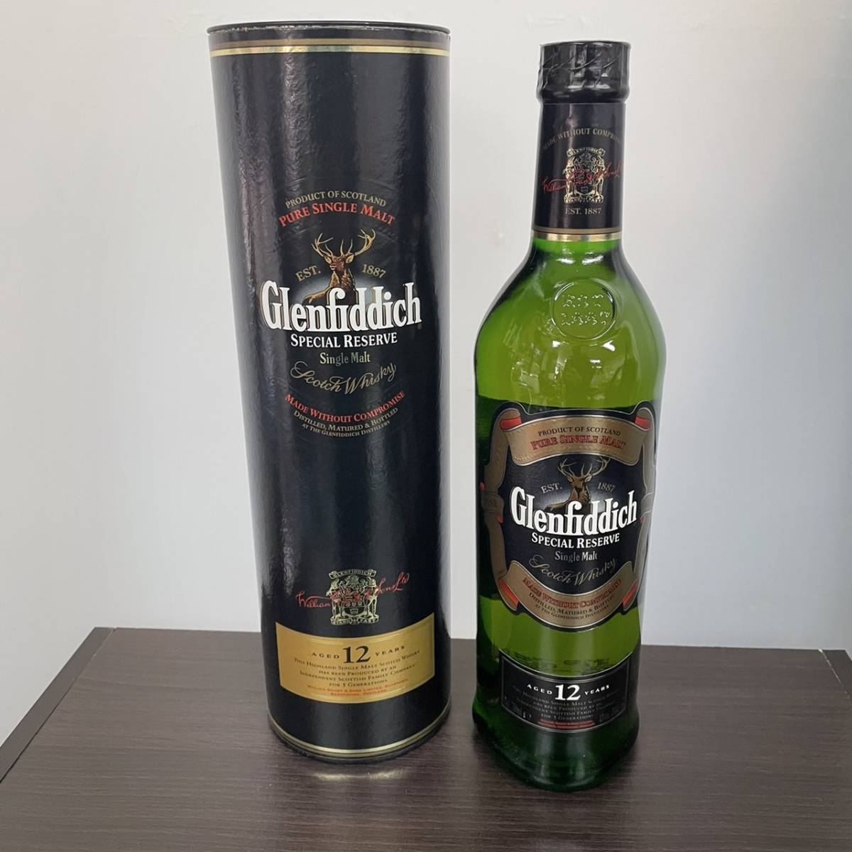 ウイスキー Q.E.2 Highland Malt Scotch Whisky 〇1円〜〇【未開栓】Glenfiddich グレンフィディック12年 シングル