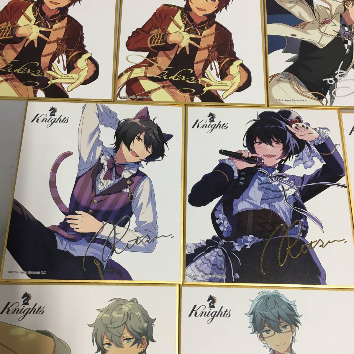 あんさんぶるスターズ あんスタ 色紙 Knights レオ 泉 凛月 嵐 司 ○あんさんぶるスターズ! ビジュアル 色紙 コレクション Knights