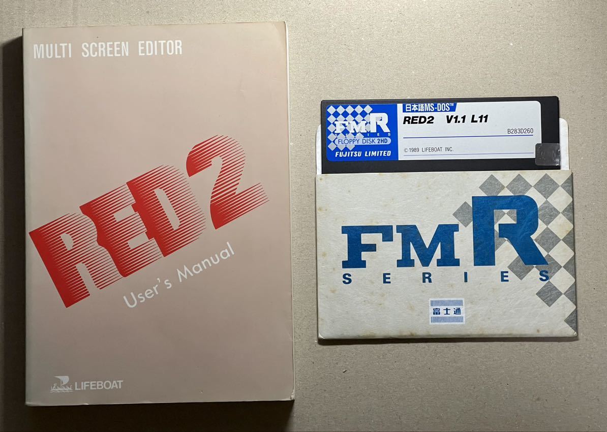  ジャンク FMR用 RED2 V1.1 L11 日本語MS-DOS エディタ マニュアル付き LIFEBOAT 5インチ 2HD フロッピーディスク(その他)｜売買されたオークション情報、yahooの商品情報をアーカイブ公開 - オークファ その他