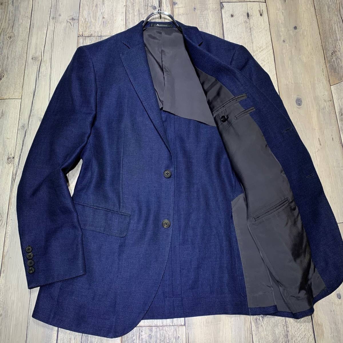  定番カラー アクアスキュータム/Aquascutum/テーラードジャケット/ブレザー/ネイビー/紺 /麻/M/秋冬(Mサイズ)｜売買されたオークション情報、yahooの商品情報をアーカイブ公開 - オークファン Mサイズ