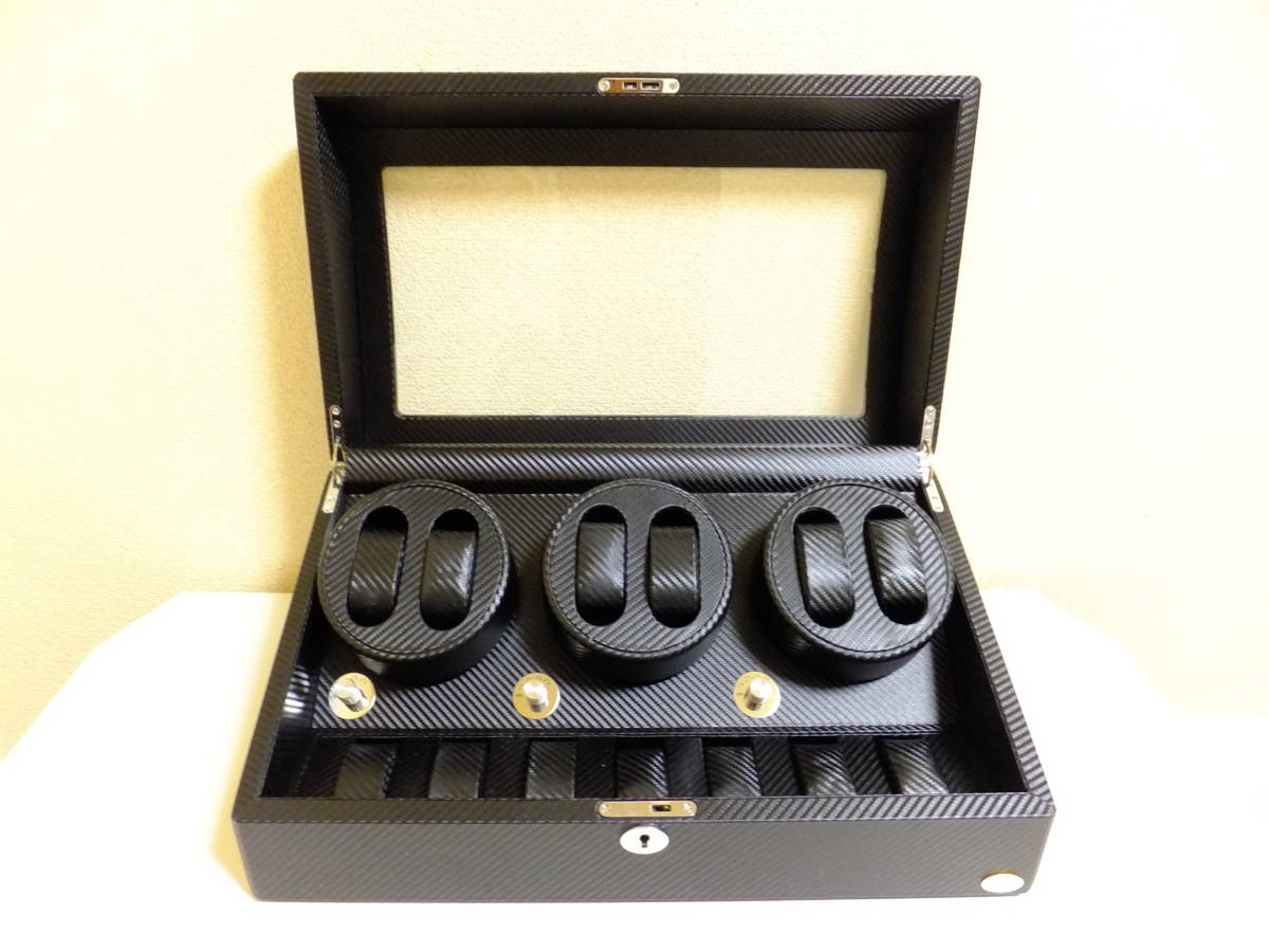 ABIES アビエス　ワインディングマシーン　時計自動巻き上げ機　　6本巻き 楽天市場】Abies ワインディングマシーン 2本巻 ゼブラウッド