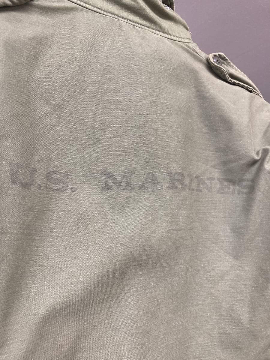 ステンシル入り U.S.MARINES 70年代初期 米軍実物 ビンテージ M-65 M65