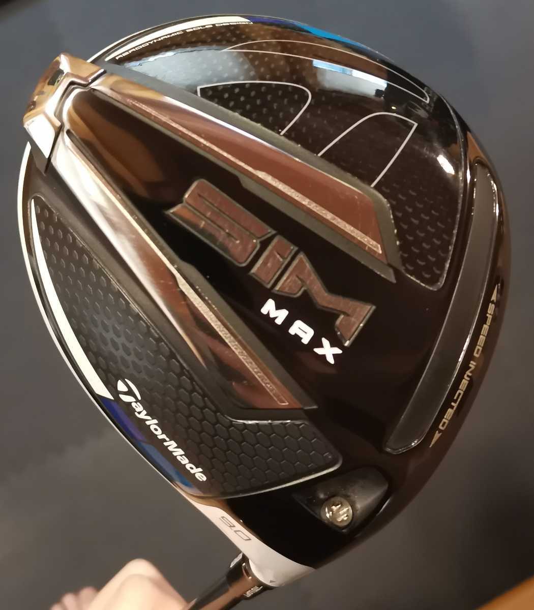 テーラーメイド SIM MAX ドライバー 9度（純正シャフトS）ヘッドカバー付 日本仕様】テーラーメイド SIM Max ドライバー 9° 純正Sシャフト