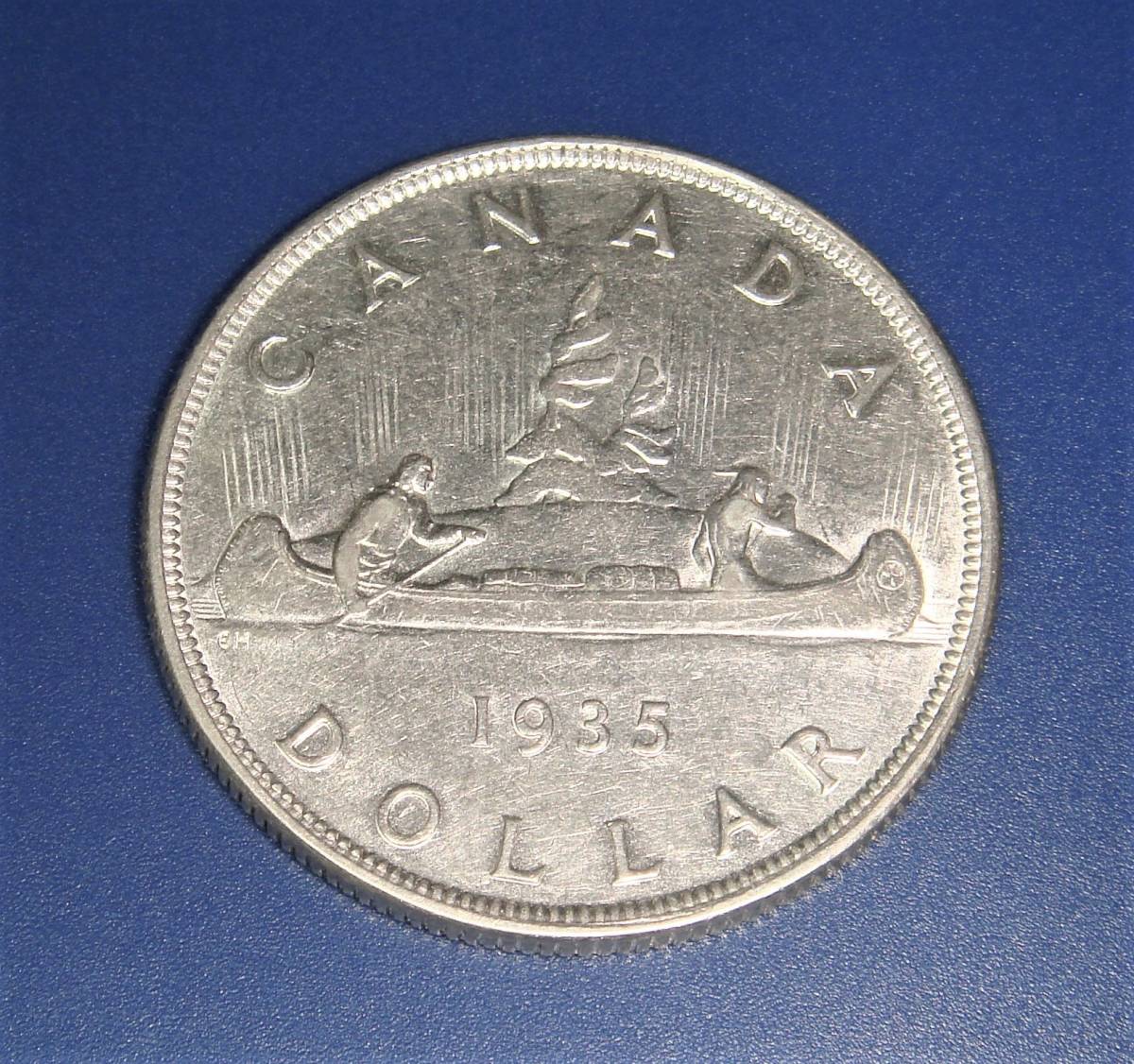 長期保管品】1935年カナダ銀貨 ジョージ5世記念銀貨 長期保管品】1935