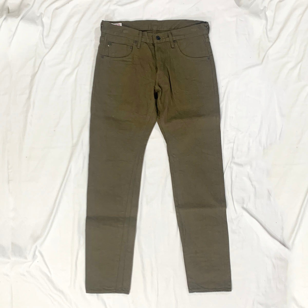 鬼デニム ONI DENIM ONI-612-OLOL 12oz 縦緯オリーブ セルビッジ 