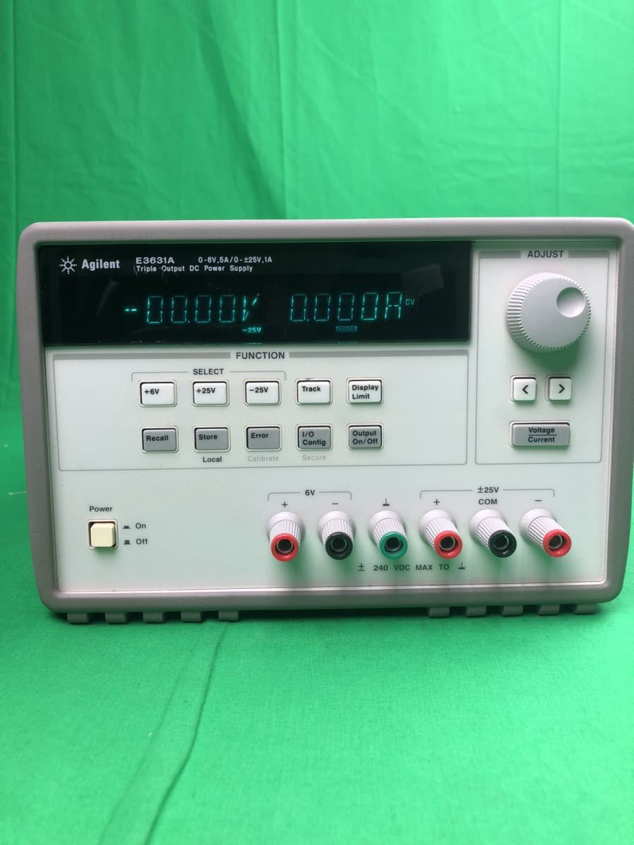 ☆アジレント Agilent E3631A ☆直流安定化電源 0-6V, 5A / 0-±25V,1A