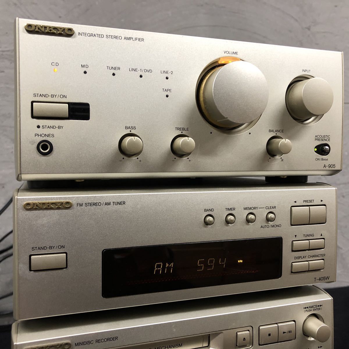 E-5-re] ONKYO A-905 / T-405W / MD-105 / C-707CH / D-062A 動作不具合
