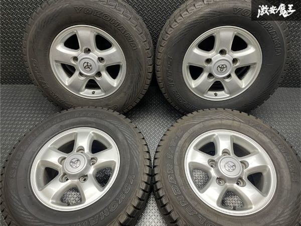 【品質保証，人気】 トヨタ 純正 ランクル ランドクルーザー 100 16インチ 8J +60 PCD 150 アルミ ホイール 4本 265/70R16 スタッドレス付き 在庫有り 棚L-2(スタッドレスタイヤ)｜売買されたオークション情報、yahooの商品 5穴