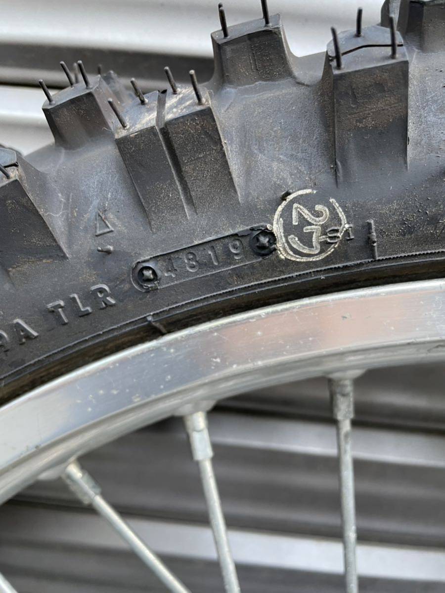 KLX250 カワサキklx250 （Dトラッカー250）前後タイヤホイールセット