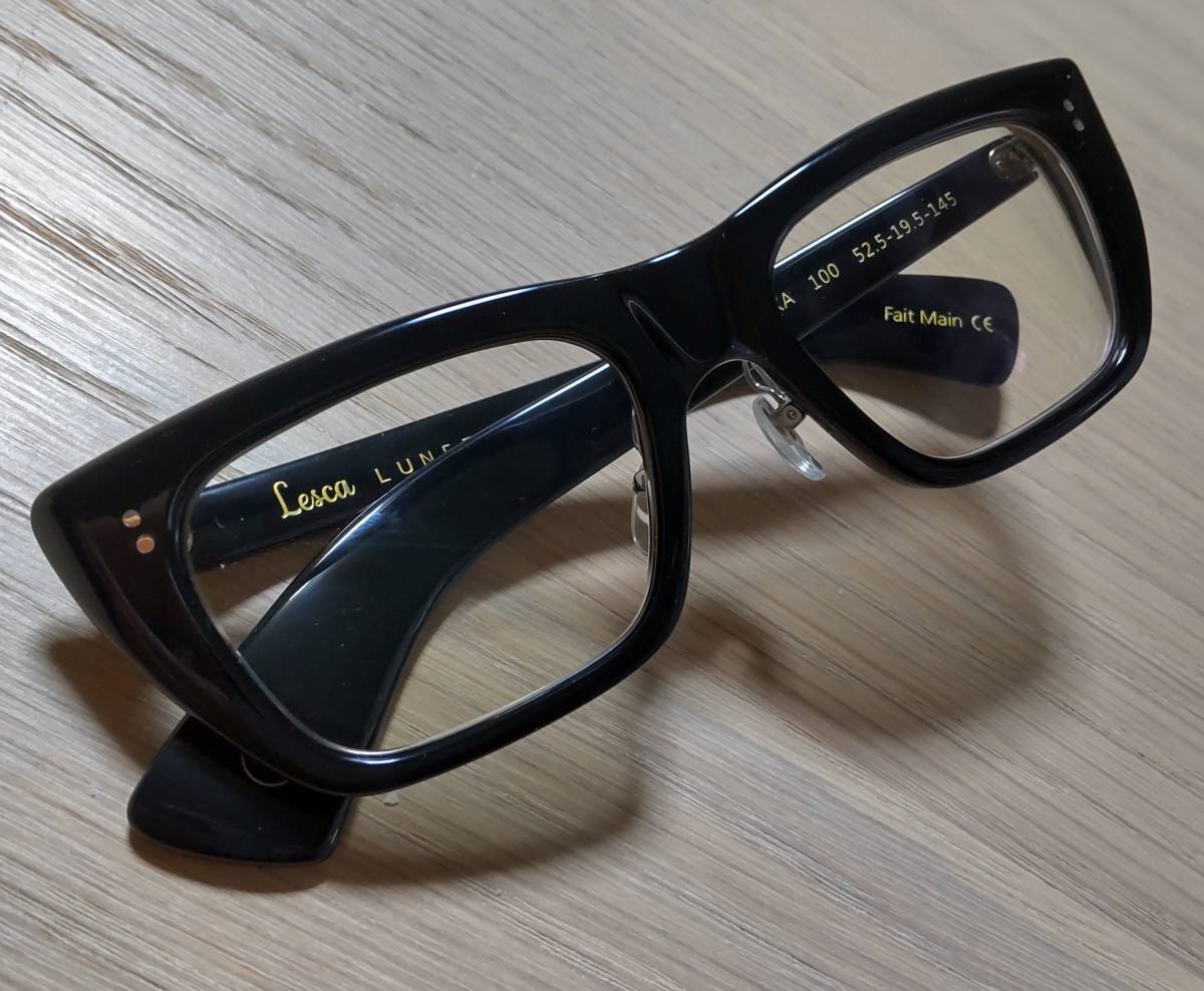 lesca レスカ MOD.DOXA col.100 ブラック ビューティー、ヘルスケア