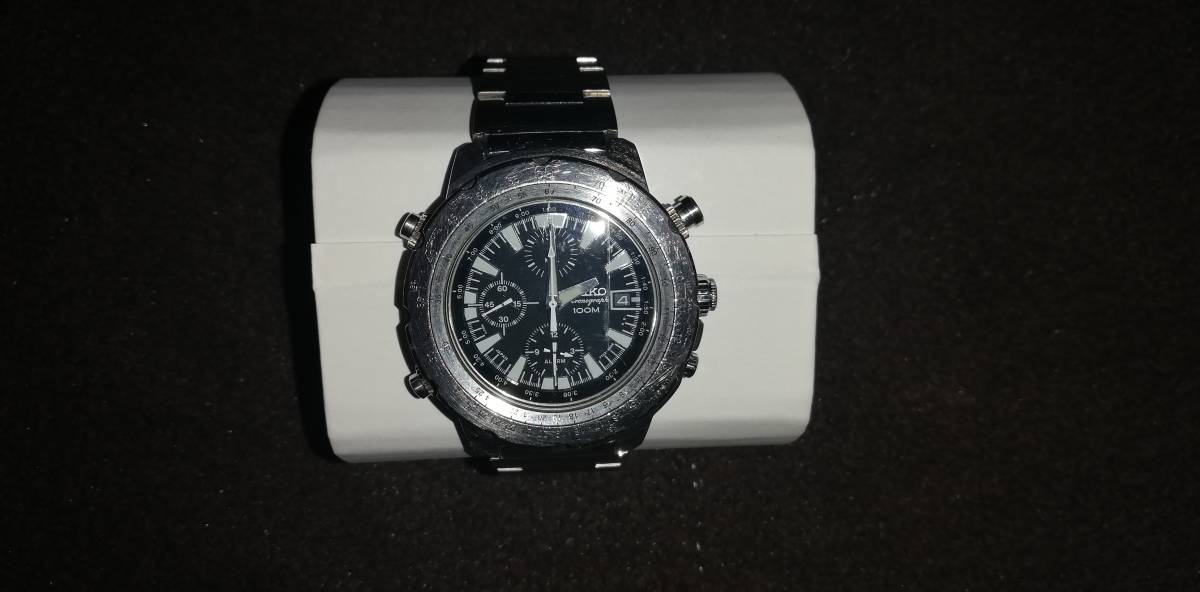 7T32-6N10 - Seiko SEIKO クロノグラフ 100M CHRONOGRAPH 腕時計 