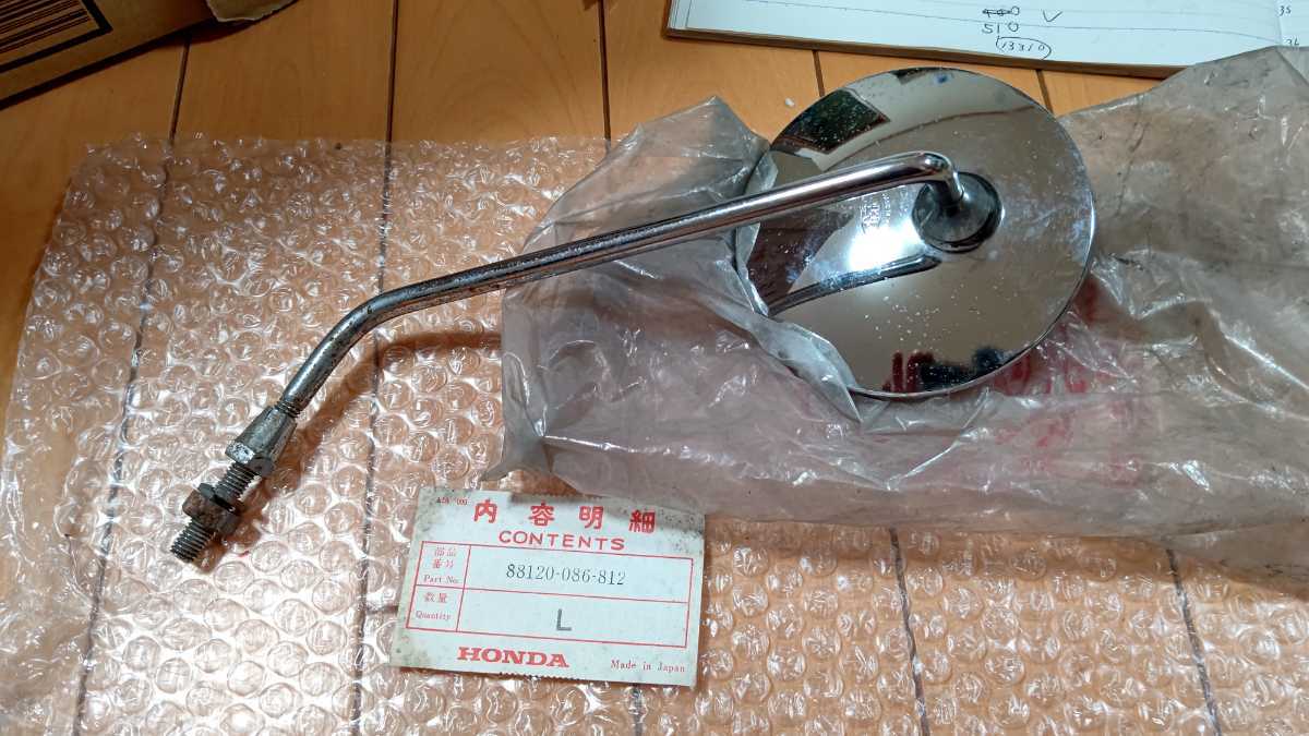 ホンダ スーパーカブ カモメカブ 純正 未使用 ミラー 左 L 88120－086