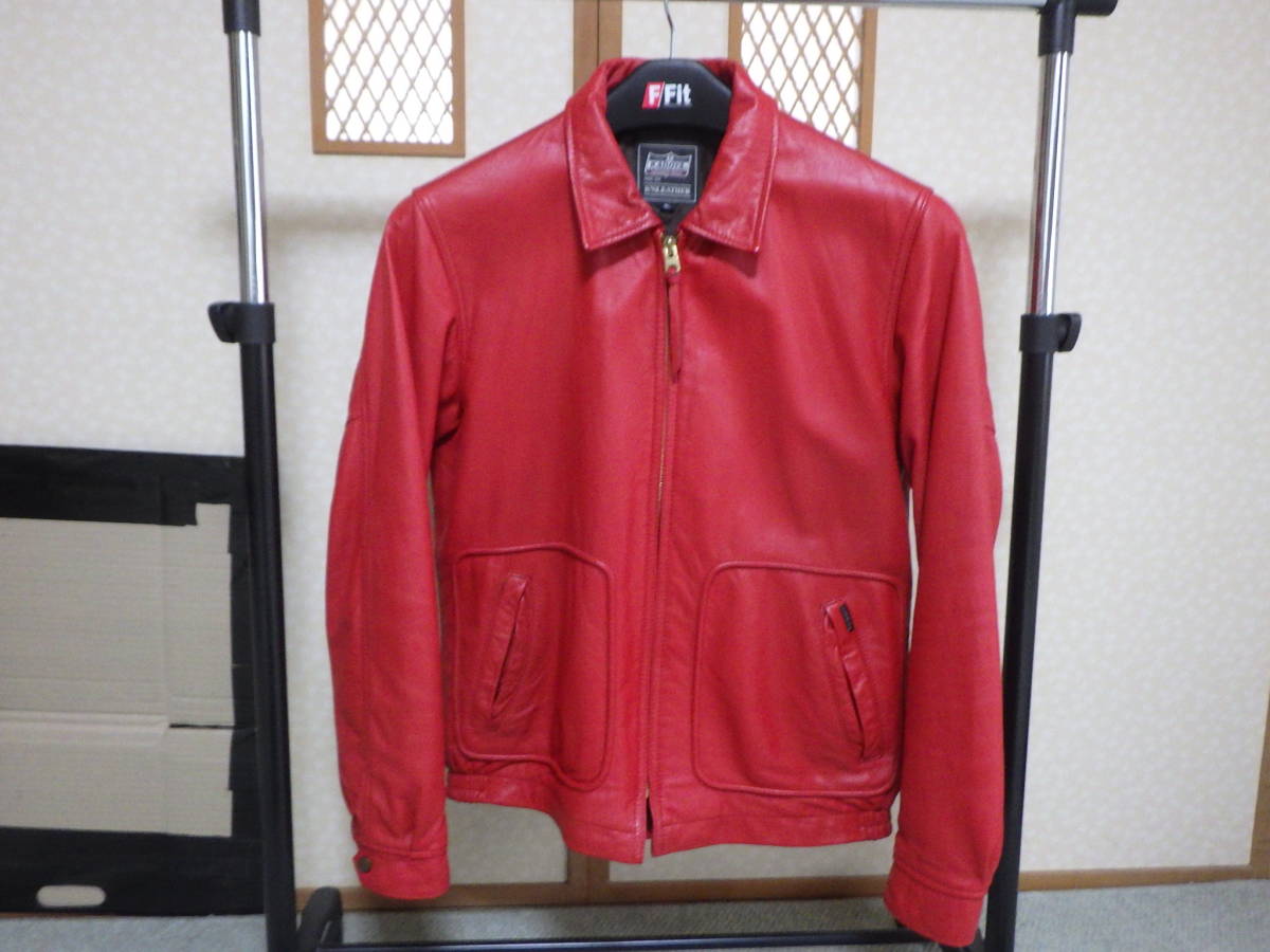 希少kadoyaカドヤ50'JACレザージャケット本革LL牛革ライダース