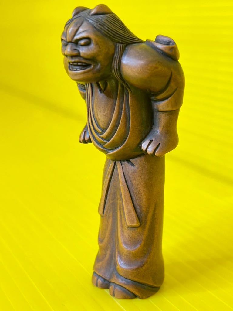 根付け 根付 時代物 松山在銘 細密彫刻 古董品 古美術 中古品 在銘