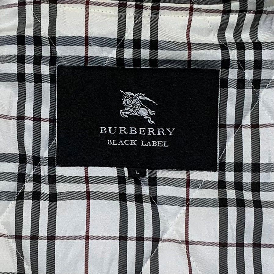 セール，人気セール 極美品 バーバリー ブラックレーベル ウール フード ダッフル コート ノバチェック L BURBERRY BLACKLABEL ジャケット ブルゾン アウター