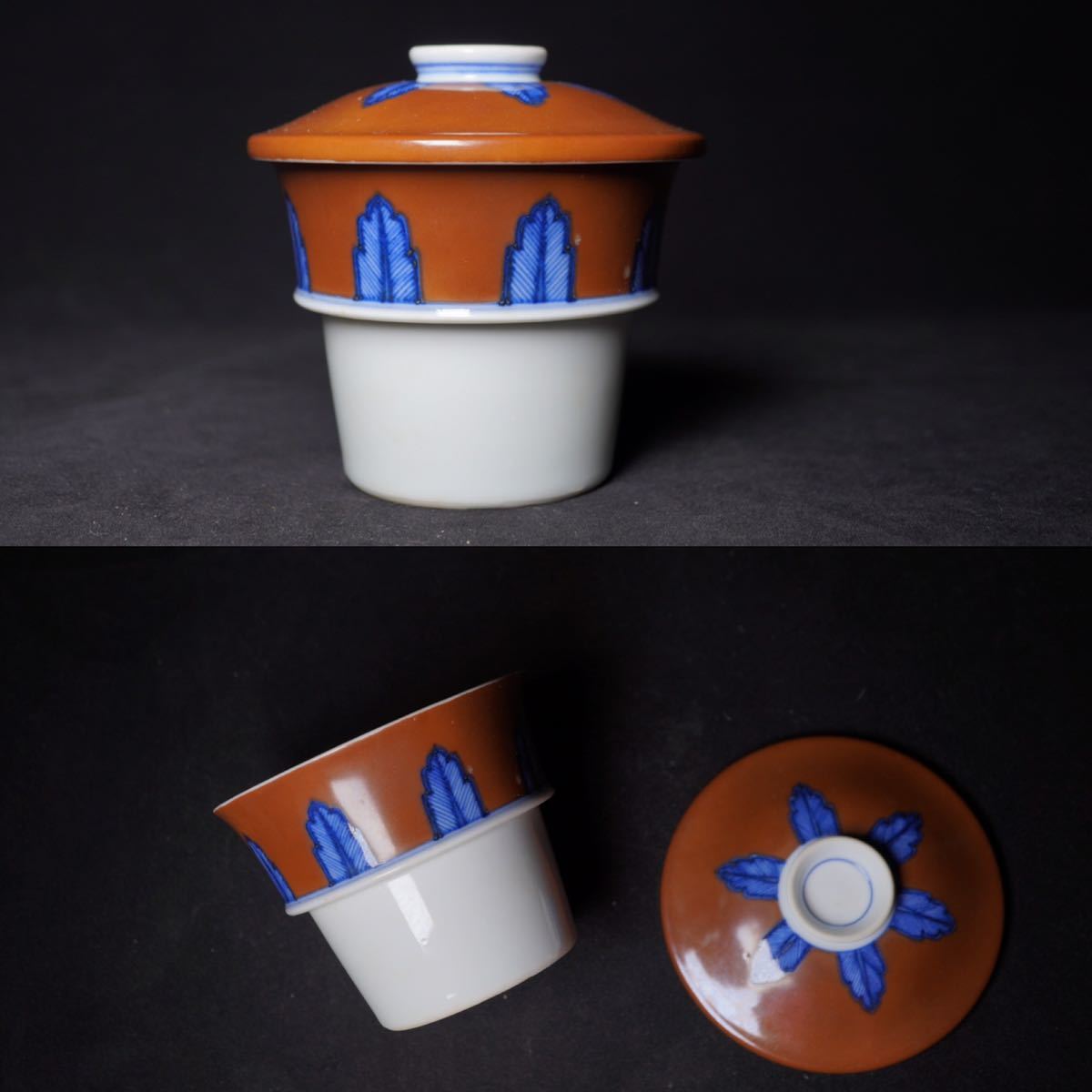 骨董 煎茶茶碗 竹泉 九谷 等 3客（Yahoo!オークション -「竹泉 煎茶碗 