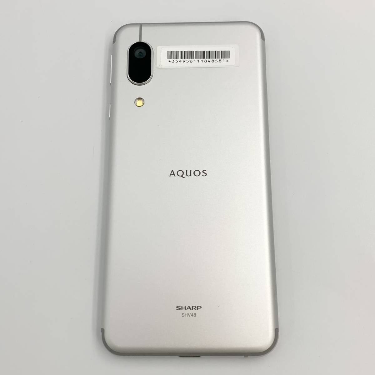美品/SIMフリー】AQUOS sense3 basic［SHV48］シルバー☆判定〇/残債