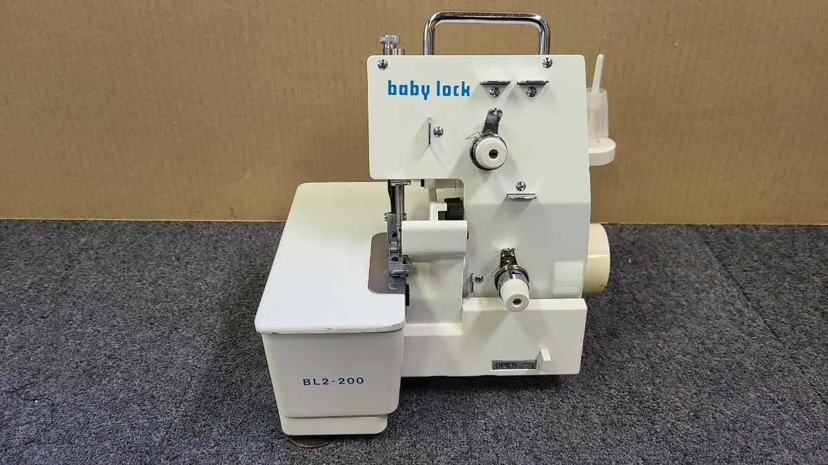 JUKI lock baby ロックミシン ジューキ BL2-200 ミシン babylock ベビーロック 1000円スタート 通電確済 Yahoo 森岡 No.325 4月 lock☆手芸☆裁縫