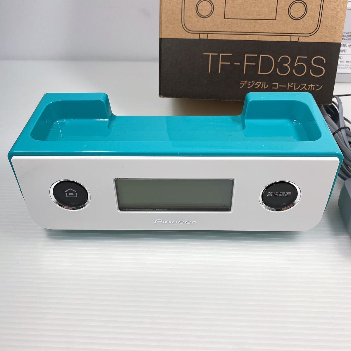 パイオニアTF-FD35Sデジタルコードレス電話機ターコイズブルー