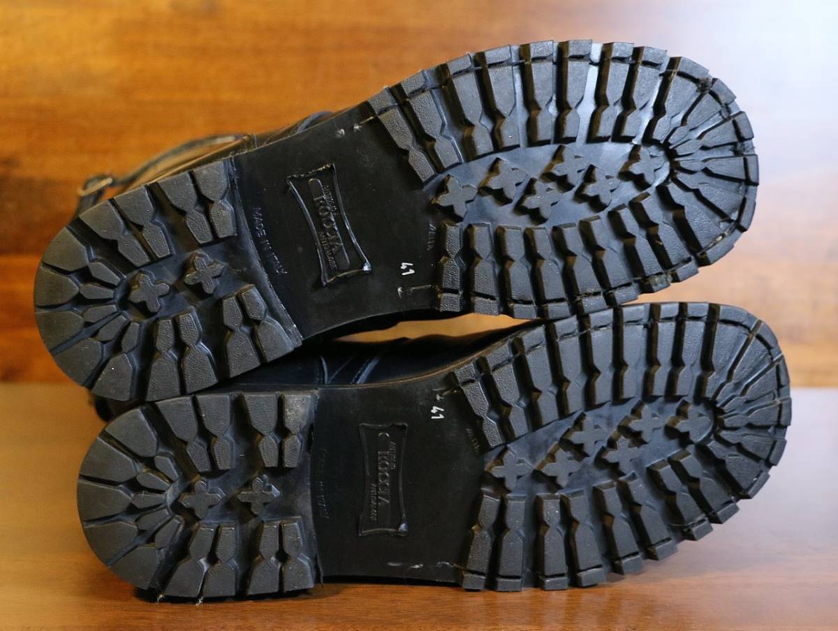 格安 アンドゥムルメステール ANN DEMEULEMEESTER レザーブーツ 革 黒 