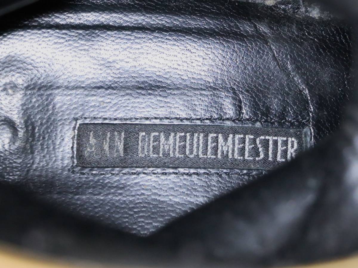 格安 アンドゥムルメステール ANN DEMEULEMEESTER レザーブーツ 革 黒 